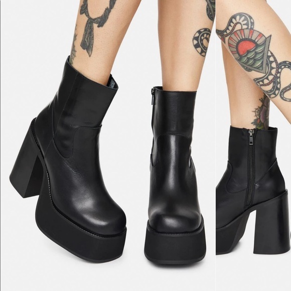 STEVE MADDEN Siene Platform Bootie Leather Size 38EU is 8 US - Picture 2 of 10